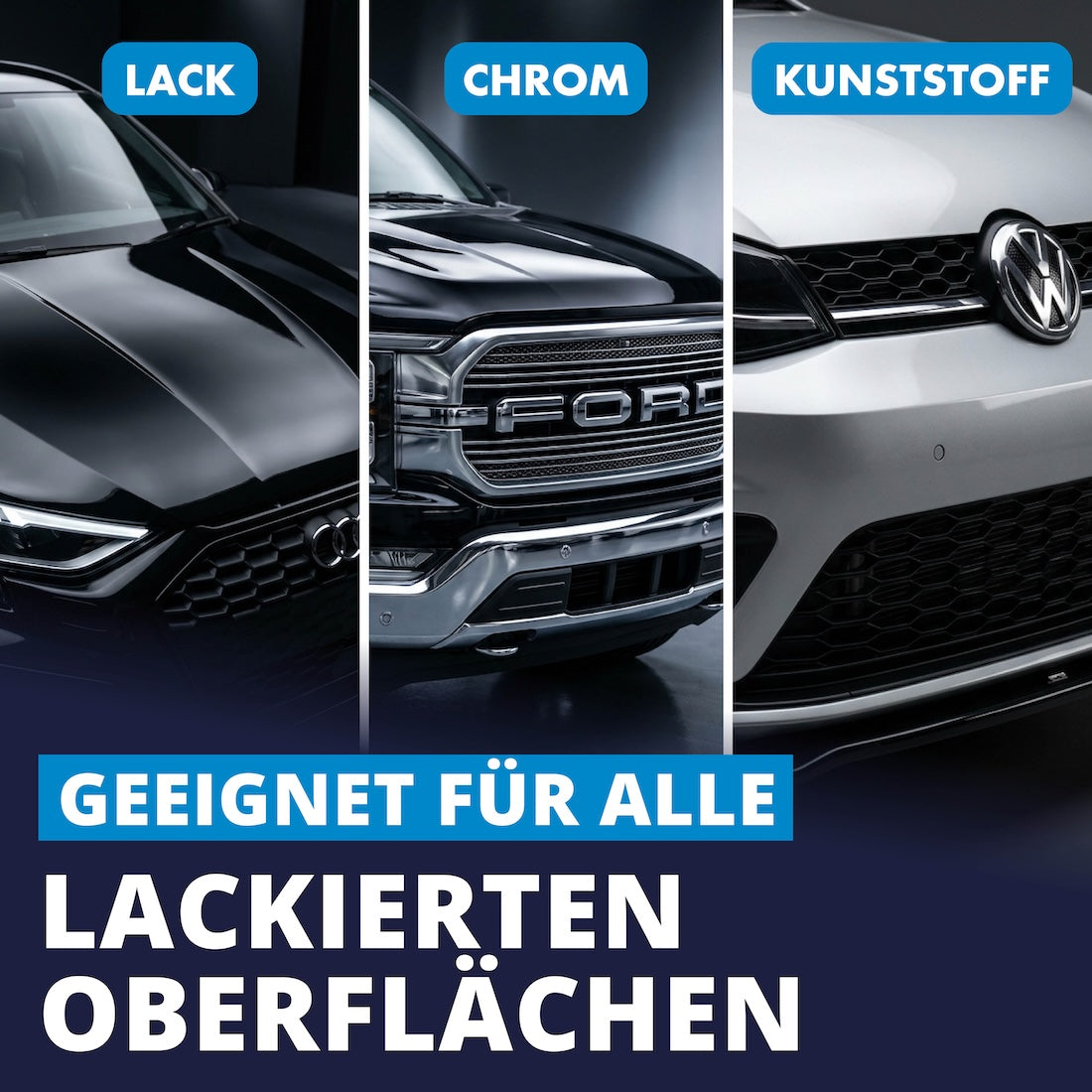 Vielseitig einsetzbar=>Unser Detailer entfernt mühelos Blütenstaub, Wasserflecken und leichte Dreckspritzer auf Lack, Chrom und Kunststoff. Sanft zur Oberfläche – hart zu Schmutz!