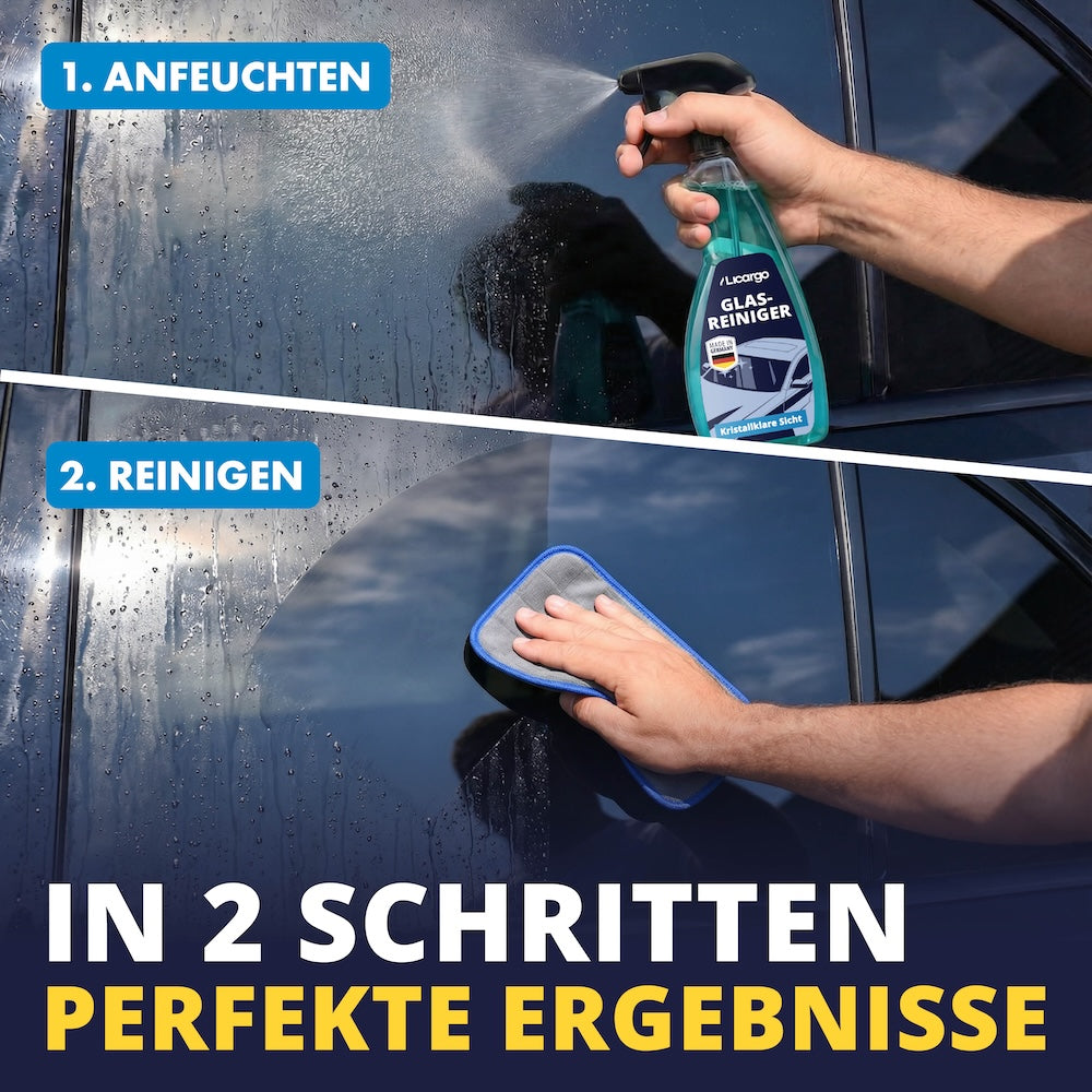 Einfach wie nie=>Kein Vorwissen, keine Spezialwerkzeuge – einfach aufsprühen, abwischen, fertig. In unter einer Minute sind alle Scheiben makellos sauber.