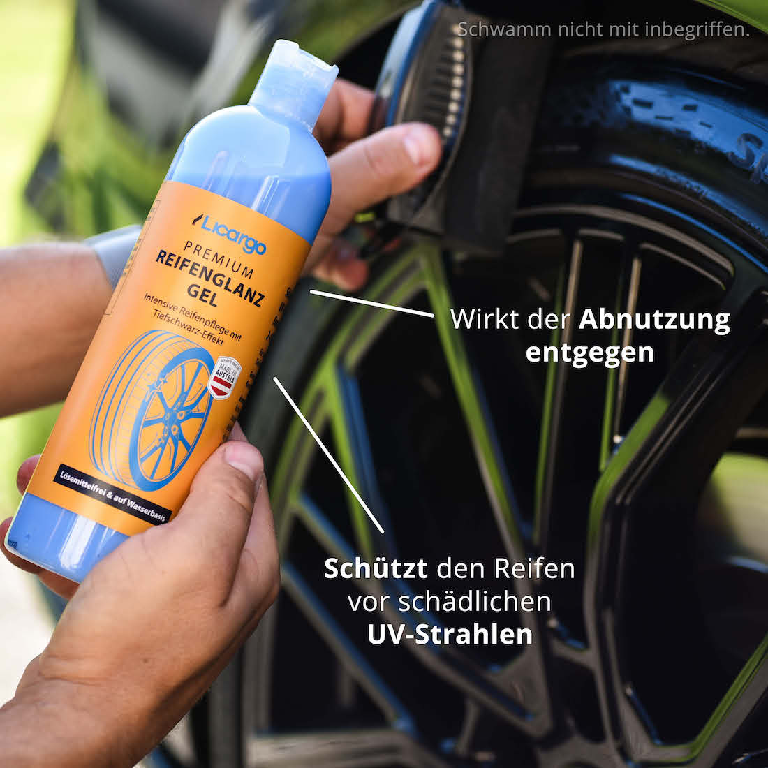 Zusätzlicher Schutz=>Das Gel schützt Deine Reifen vor schädlichen UV-Strahlen und wirken der Abnutzung effektiv entgegen.