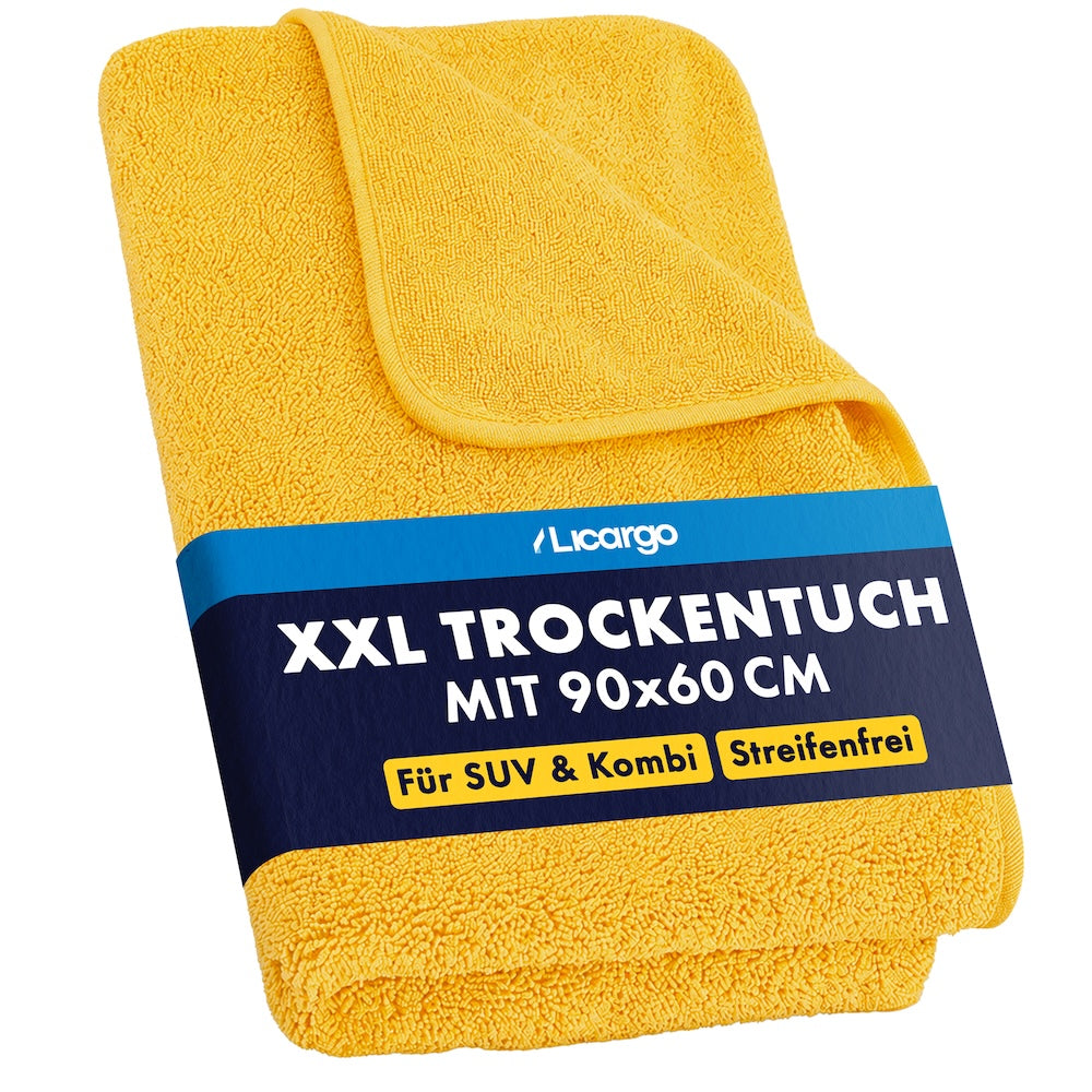 Extrem Saugstark=>Nach der Autwäsche das Fahrzeug trocknen? Mit unserem extra großen Trocken kein Problem! Mit nur einem Tuch bekommst Du sogar einen kompletten Kleinbus trocken. 