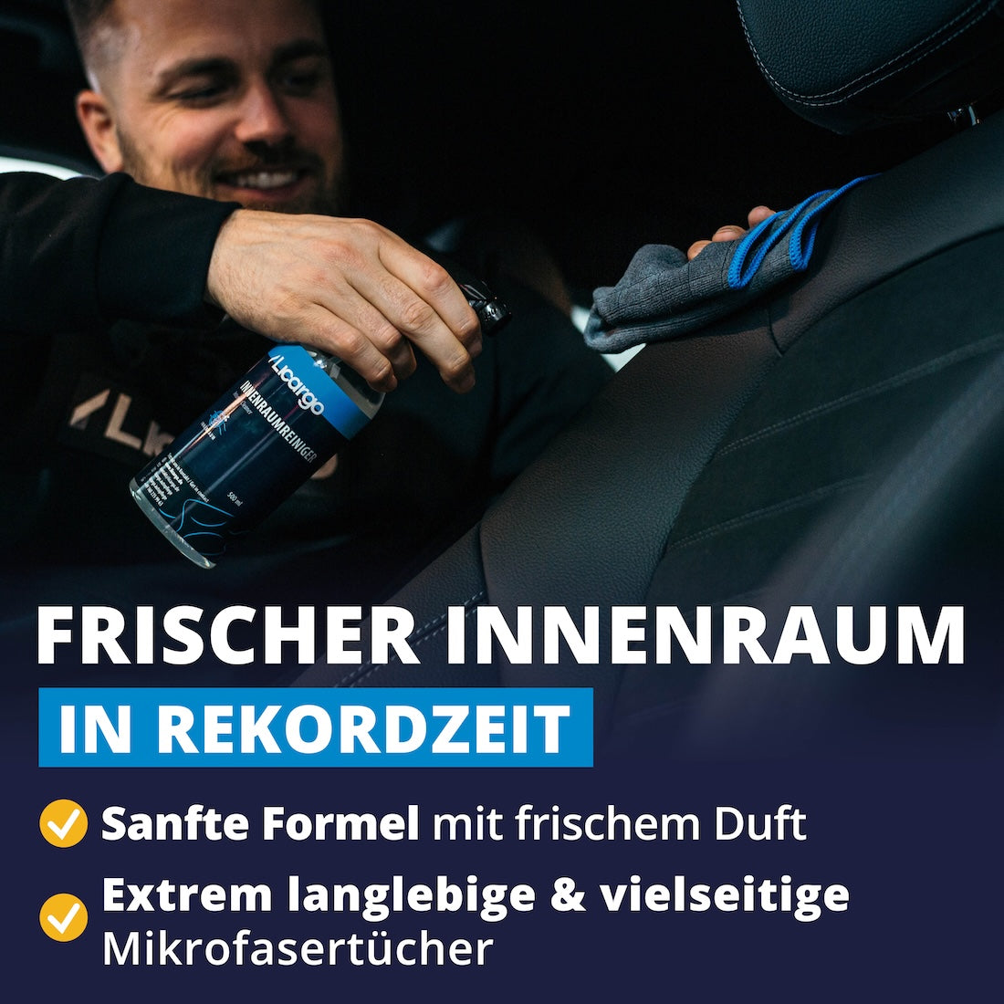 Sauberkeit mit Wirkung=>Von Cockpit bis Polster: Die 2-in-1-Formel reinigt gründlich, schützt vor UV-Strahlung und schenkt Deinem Auto ein langanhaltendes Frische-Gefühl.