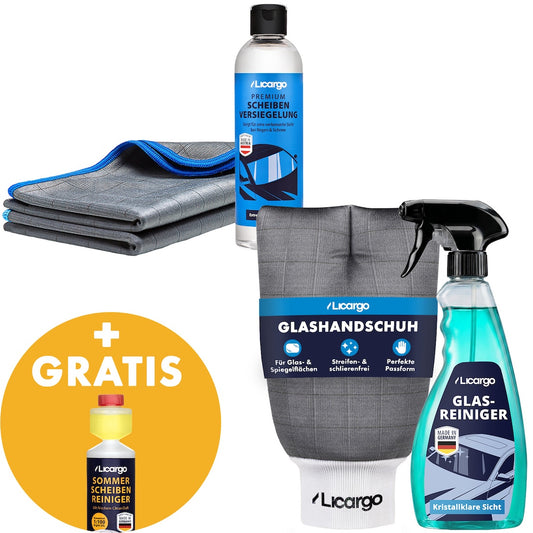 Die Lösung für klare Scheiben=>Für alle, die genug haben von Schlieren und Regenfilm: Dieses Set bringt kristallklare Sicht, langanhaltenden Schutz und spürbar leichteres Fahren.