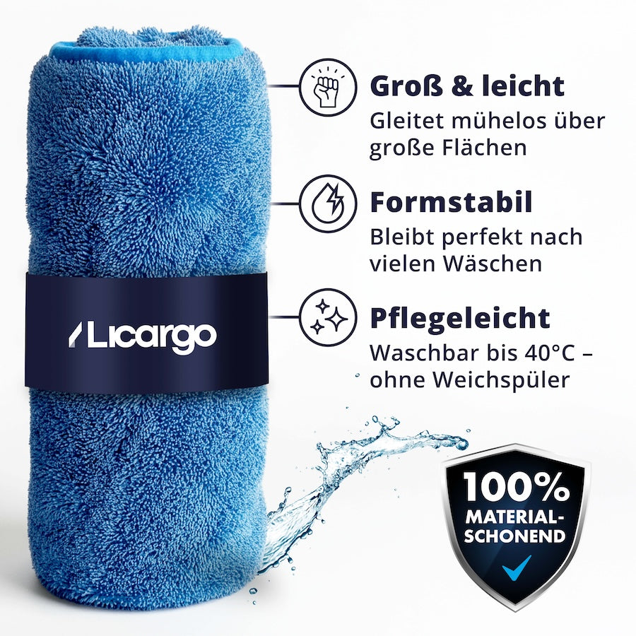 Extrem Langlebig=>Auch nach unzähligen Wäschen behält das Tuch seine Form und Flauschigkeit. Die robuste Verarbeitung und Waschbarkeit bis 40 Grad sorgen für dauerhafte Qualität.